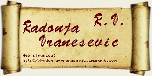 Radonja Vranešević vizit kartica